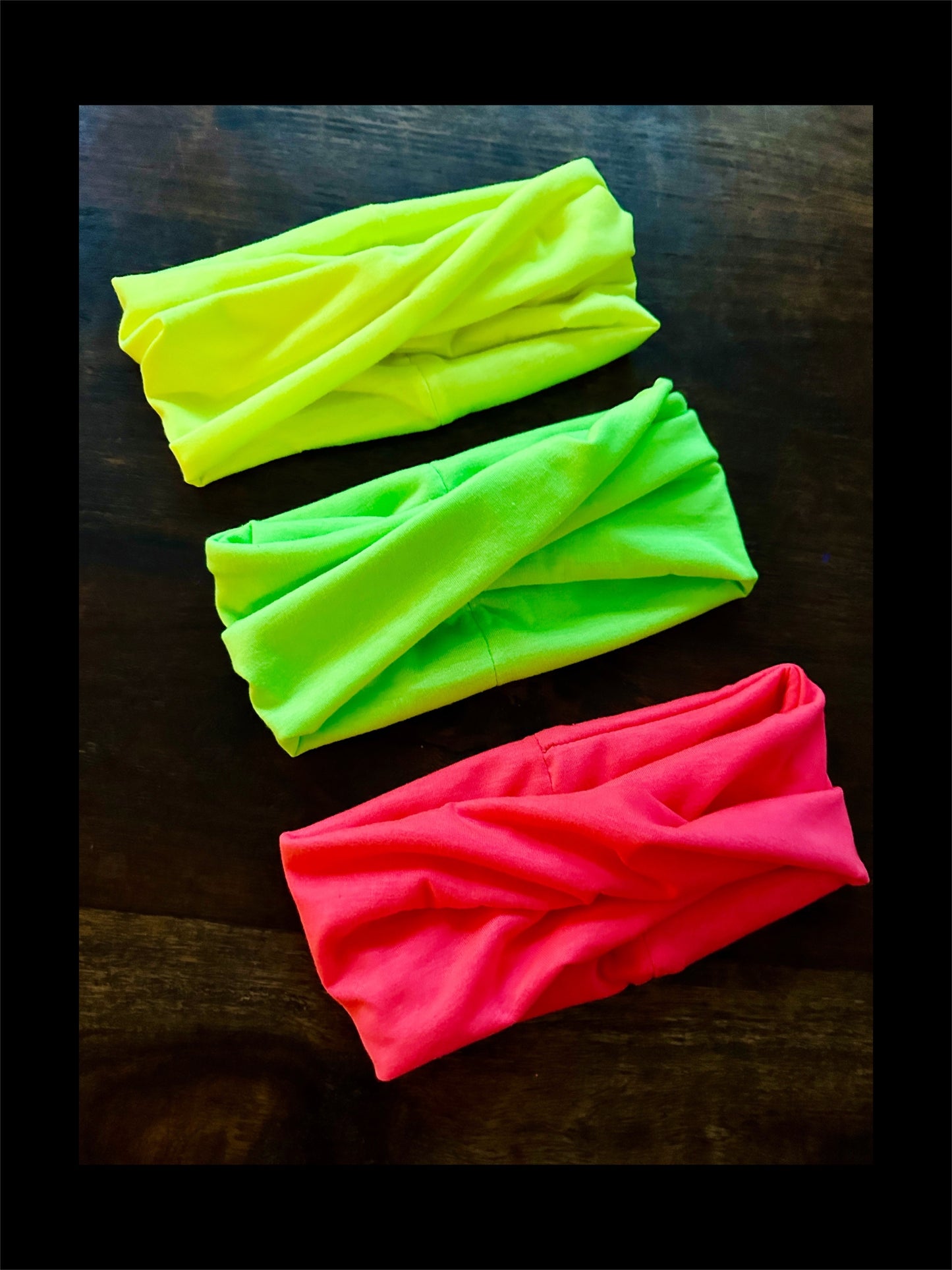 Creamy soft neon headbands, yoga headbands