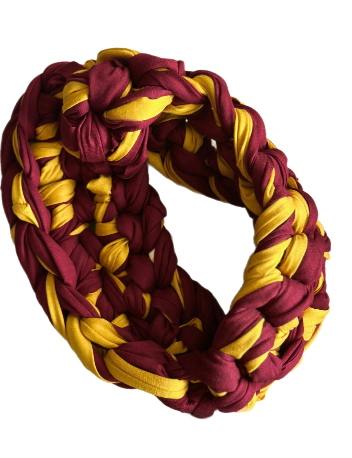 Burgundy and gold butter soft scarf, Gryffindor scarf, Commanders scarf
