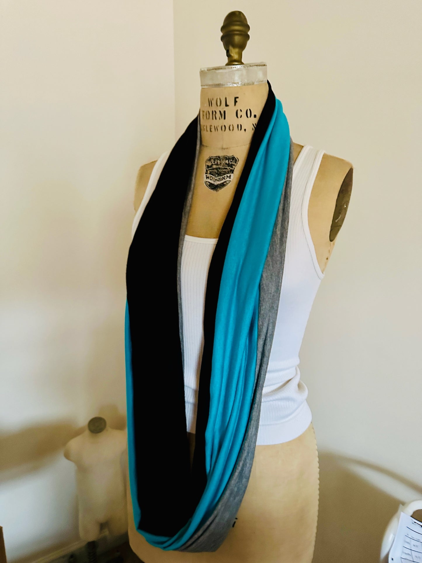 Panthers scarf, Carolina Panthers scarf and headband set, butter soft