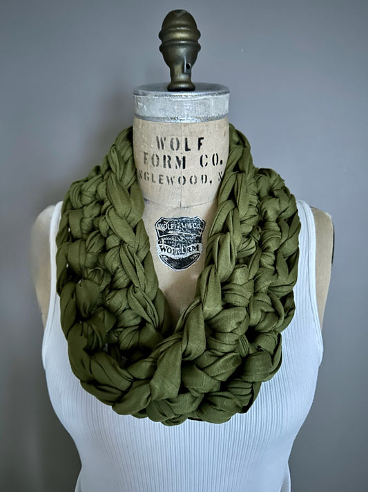 6” Wide, Luxuriously Soft Cooling Weighted Infinity Scarf, weighted shawl, calming shawl