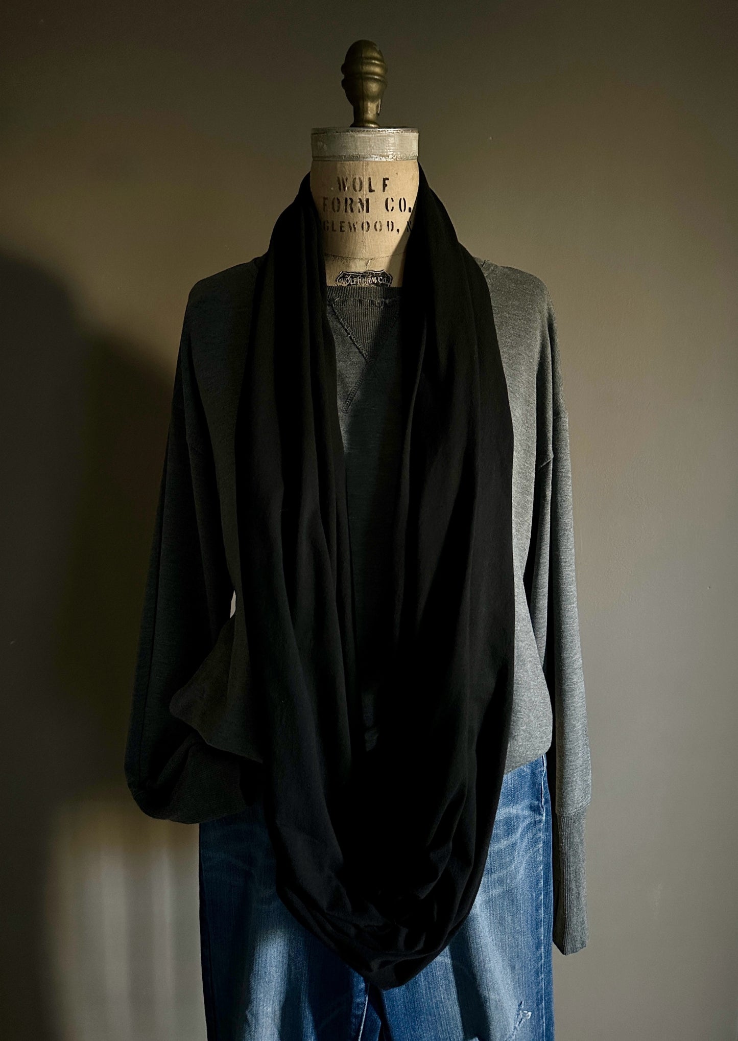 Organic cotton nursing wrap, convertible scarf