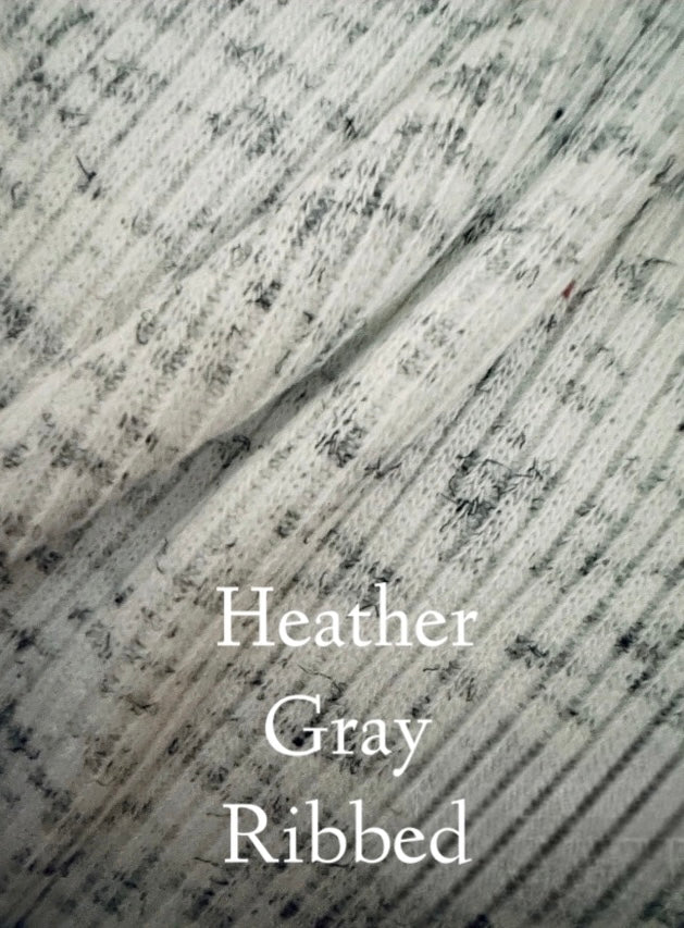 Heather Gray Ribbed Luxuriously Soft Cooling Weighted Blanket